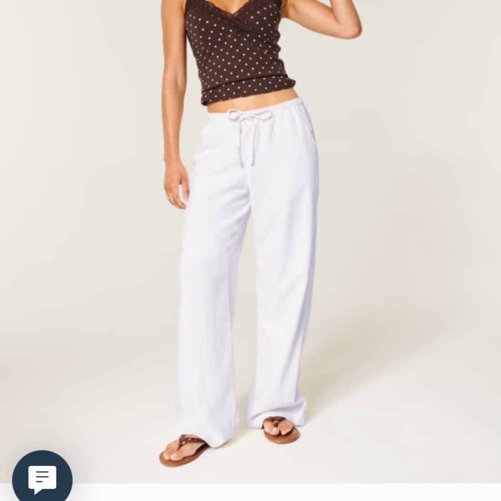 NWT Cream Wide-Leg pants ST
